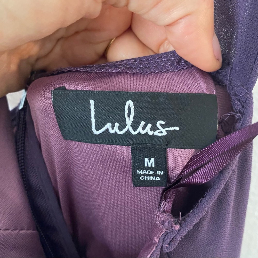 NWOT Lulu’s Air of Romance Dusty Purple Maxi Dress - Sz M - Picture 12 of 14